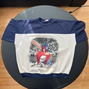 Vintage looney tunes X Toronto Blue jays sweater